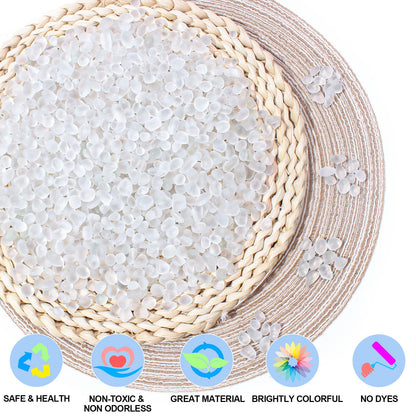 Keedolla 0.5 Lb White Frosted Sea Glass Stones Fish Tank Rocks Gravel Aquarium Glass Pebbles Marbles Gemstones for Vase Fillers, DIY Crafts, and Home Decor