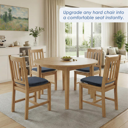 SWEMSTAR Chair Cushions - 15"*17" Kitchen Dining Chair Pads Foam Seat Cushion for Chairs Barstool Cushions Non Slip Seat Pad
