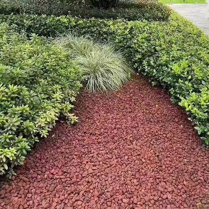 YISZM 2LB Succulent and Cactus Gravel Pebbles, 1/5 Inch Natural Decorative Polished Stones, River Rocks for Vases Gardening Indoor and Outdoor Decorative Rocks, Red
