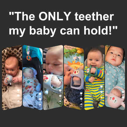 Smily Mia Baby Teething Toys for 0-6Months, Penguin Teethers for Babies 3-6Months | Hand Teether for 0-6M |Teething Mittens for Teething Relief, Baby Pacifier |New Born Essentials, 2Pack