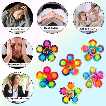 SCIONE Fidget Toys 11 Pack,Fidget Spinners Pack Gift for Kids -Pop Fidget Toys Bulk Party Favors-ADHD Anxiety Sensory Toys Stress Relief Reducer Fidgets Hand Spinner Finger Bearing Toys for Boy/Girls