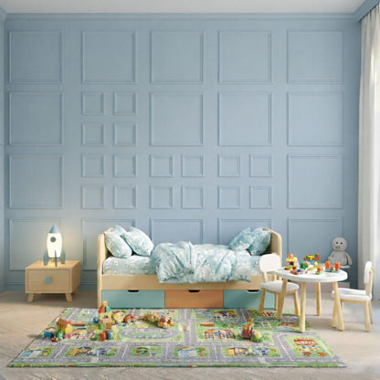 Peel and Stick Wall Molding Kit | Pre-Cut Paintable Wainscoting Panels | 16 Frames 19.68” + 16 Frames 7.87” (Totally 32 pcs) | Easy Install Decorative Wall Trim for Bedroom, Living Room
