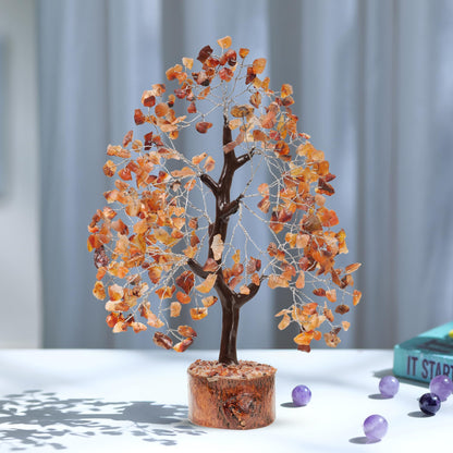 PYOR Carnelian Crystal Tree, Crystals Home Decor, Gemstone Tree, Gemstones and Crystals, Spiritual Gifts for Women, Feng Shui Decor, Good Luck Gifts