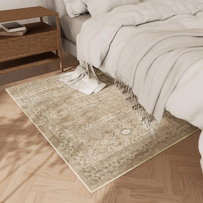 Washable Door Mat Indoor Entrance: 2'x3' Small Entryway Rug Boho Area Rugs Non Slip Low Pile Soft Throw Rugs for Inside Front Door Floor Kitchen Bedroom Bedside Dorm Room Entry Home Office