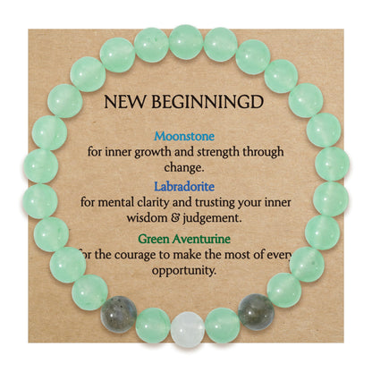 Belloxis Birthday Gifts for Women Friendship Moonstone Stone Beads Bracelets Graduation Friend Coworkers Retirement Christmas Birthday Teacher Thoughtful Nurse Gifts Ideas Her Womens Girls Accessories