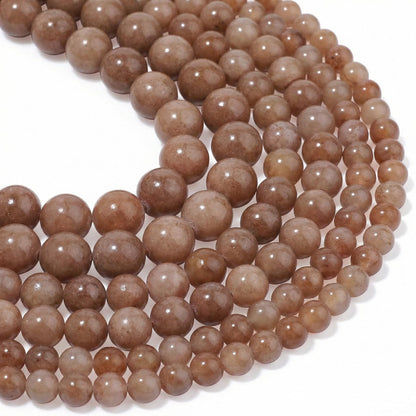 Yochus 60pcs 6mm Coffee Persian Jade Energy Healing Round Bulk Gemstone Beads for Jewelry Making Bracelet Necklace Earring DIY