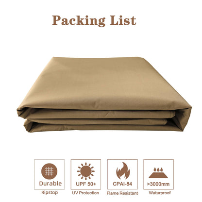 SCOCANOPY Gazebo Replacement Cover Top Fit for Winslow Gazebo (10X10 FT) Modle # L-GZ038PST-3A, (Beige)