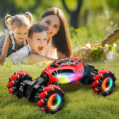 XUERENTECH Spider Remote Control Car Gesture Sensing Hand Controlled Stunt Car, 4WD Drift Twist Off-Road Vehicle with Light Music, Birthday Xmas Gifts Suitable for Boys and Girls