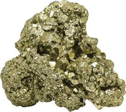 Natural Raw Pyrite Crystal Cluster – Stone of Prosperity & Confidence – Healing Crystal for Meditation, Yoga, Reiki, Chakra Balancing & Home Office Decor – Energy Manifestation Mineral