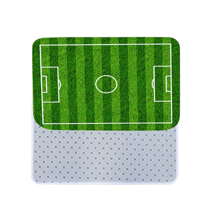 Restokki Foot Pad Non Slip Door Mat, Polyester Non Slip Green Foot Pad for Bathroom Living Room Bedside Table