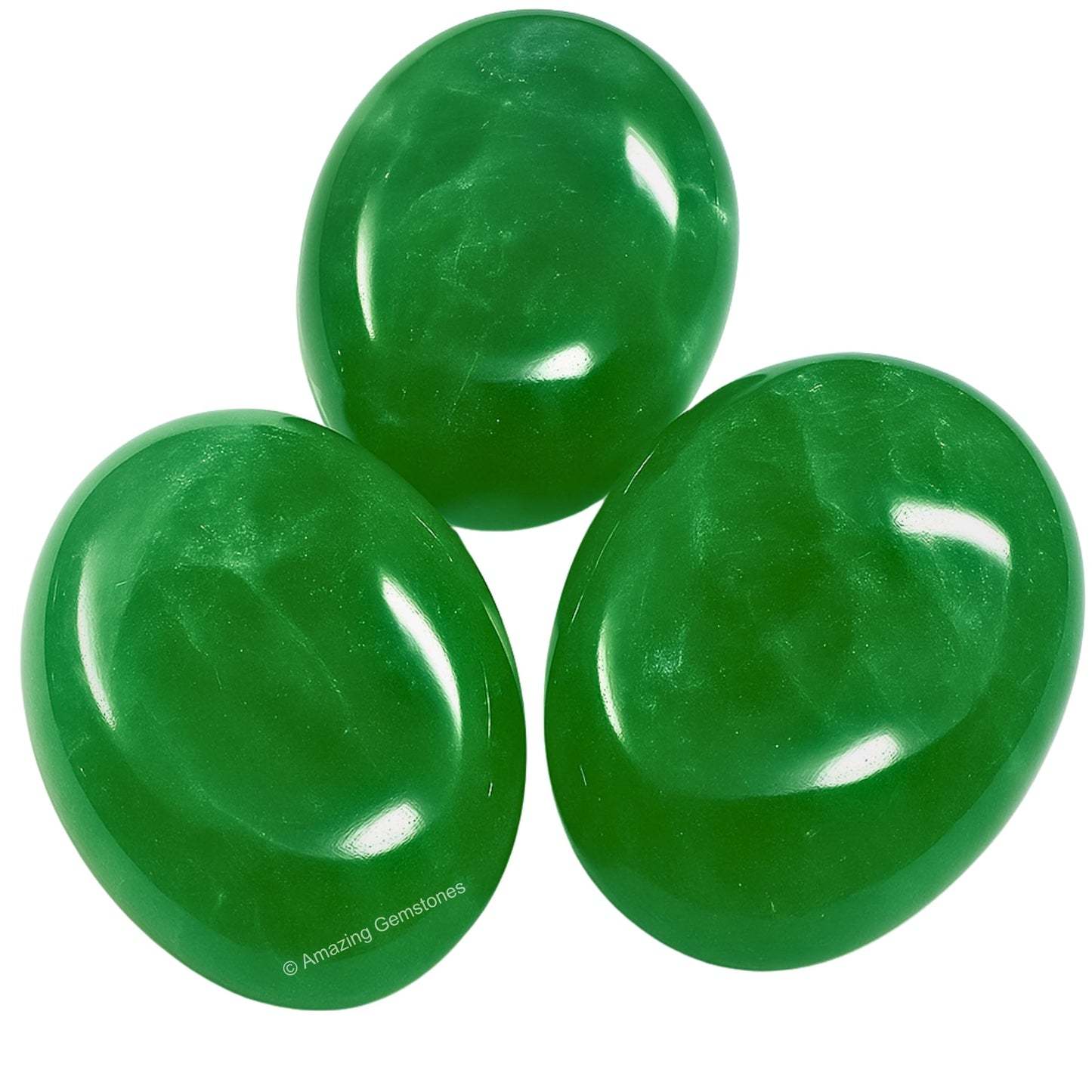 Amazing Gemstone Green Fluorite Crystals and Healing Stones - Large Palm Stone Crystals Piedra - Crystal for Good Luck, Balanced Positive Energy, Meditation - Unique Stocking Stuffers Gifts for Women