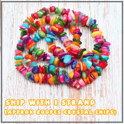 500 pcs Natural Chip Stone Beads, Candy Stone 5-8 mm Irregular Gemstones Healing Crystal Loose Rocks Bead Hole Drilled for Jewelry Making Bracelet