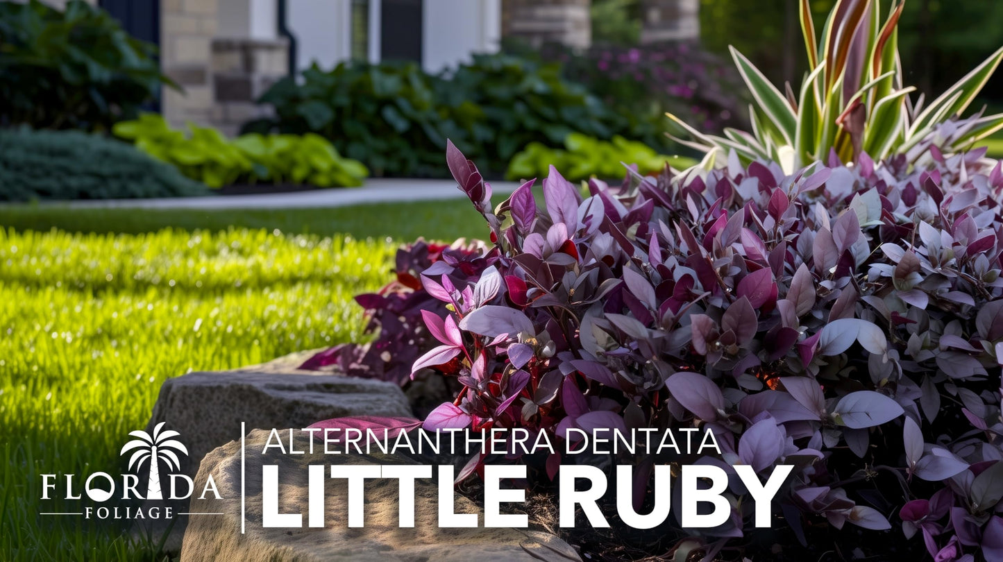 Alternanthera Little Ruby | 10 Live Plants | Alternanthera Dentata | Vibrant Foliage | Low Maintenance | Garden & Patio Decor | Fast Growing Groundcover | Outdoor Landscaping Shrub