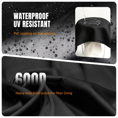 SHINESTAR Fire Pit Cover Square, Fits for 28-32 Inch Fire Pit Table, 600D Heavy Duty Fabric, Waterproof and Windproof, 32 x 32 x 24 Inches, Black