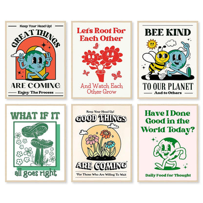 GIFTSFARM Vintage Posters, Retro Wall Art, Retro Poster for Room Aesthetic