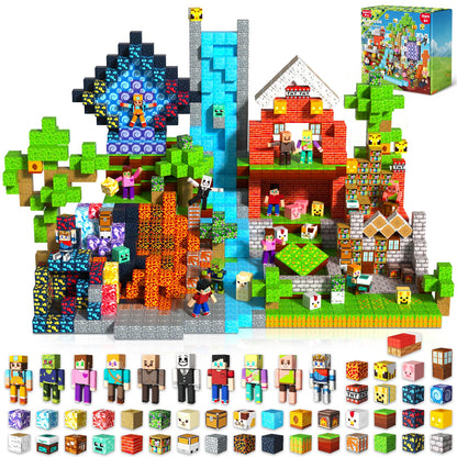 464 Pcs Magnetic Blocks - Magnetic Building Blocks, Magnet Cubes Stacking Toys for Kids Age 4-8, 8-12, Birthday Gift for 3 4 5 6 7 8 9 Year Old Boys Girls (Patent Pending)