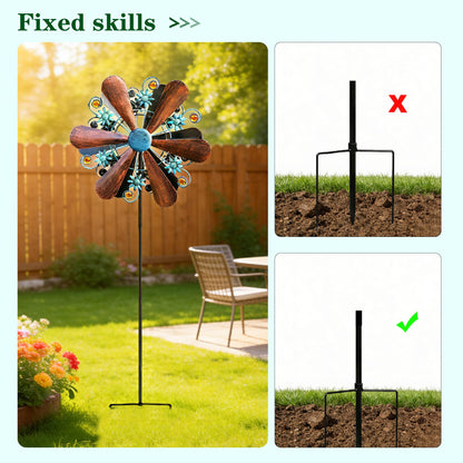 WENYLE Wind Spinners Outdoor Metal Large 360 Degrees Kinetic Wind Sculptures& Spinners Yard Art Outdoor Garden Decor