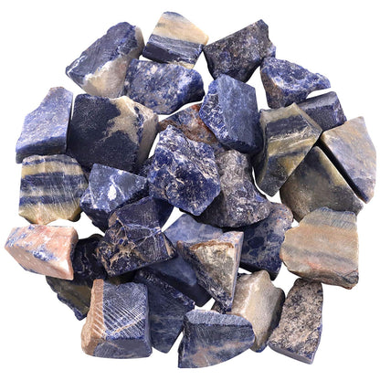 Hilitchi 1lb Bulk Raw Blue-Vein Stone Rough Crystal Stone for Cabbing, Tumbling, Cutting, Polishing, Wire Wrapping,Gem Mining, Wicca, Reiki and Crystal Healing
