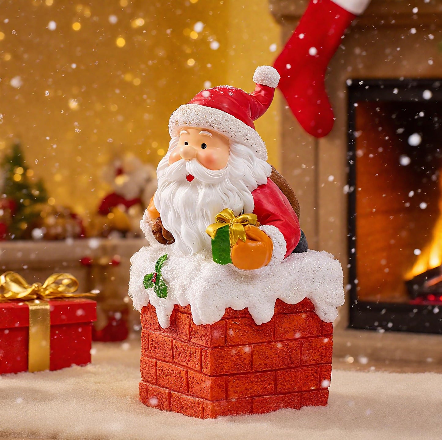 Christmas Santa Claus Decoration for Home, 6.7in Holiday Figurine,Christmas Gift For Mom，GrandMom，Friends