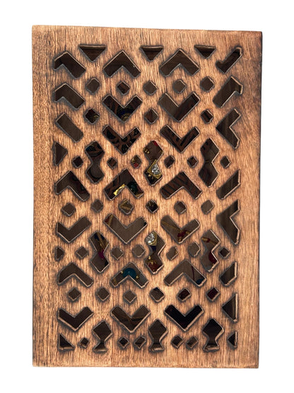 S.B.ARTS Premium Wooden Mini Jewellery Box Rectangular Designer-Trinket Box for Ladies-Jewellery Storage Case-Antique Look-Traditionally Handcrafted Keepsake Box Jewellery Organiser-Home Accessories
