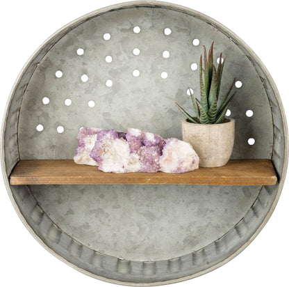 Primitives by Kathy 38024 Distressed Wall Shelf, Metal and Wood