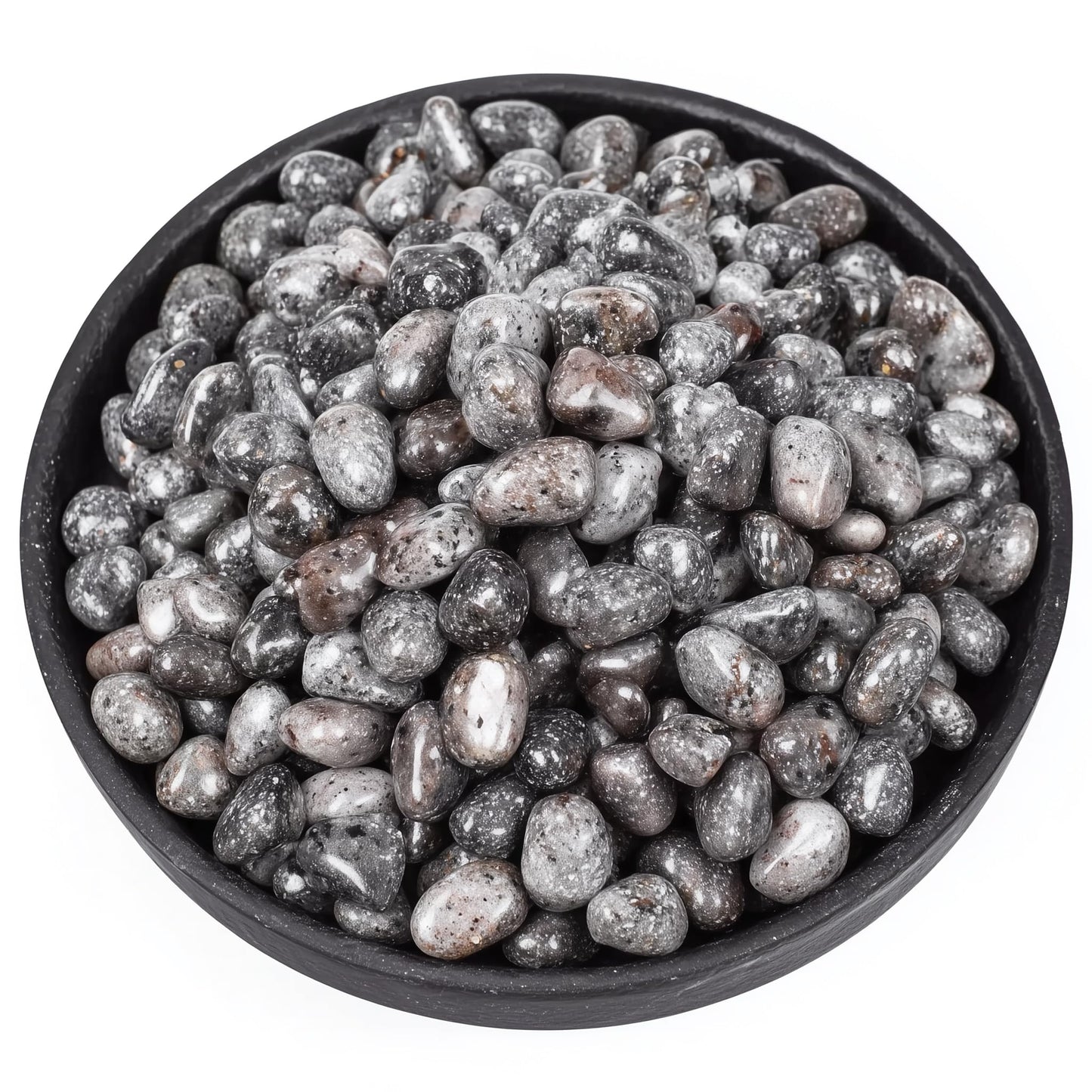 SigMntun Polished Yooperlite Crystal Chips 200 Pcs - 0.3" 10 oz Tumbled Stone Chips Crushed Sea Glass Stones Healing Reiki Crystal Making Home Decoration