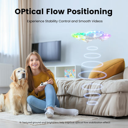 Ameta Drones for Kids Adults, RC Drone with 1080P HD FPV Camera, Cool Toys Gift for Boys Girls Teenage, STEM Toys with LED Light, Propeller Full Protect, 2 Batteries Long Flight Time and Remote Control, Easy to Fly