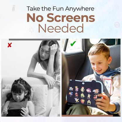 JAGSYJOY Busy Book for Toddlers - Montessori Busy Board with Sensory Activities for Learning Fine Motor Skills, Travel Toys for Toddlers for Airplane, Car. for Boys and Girls.