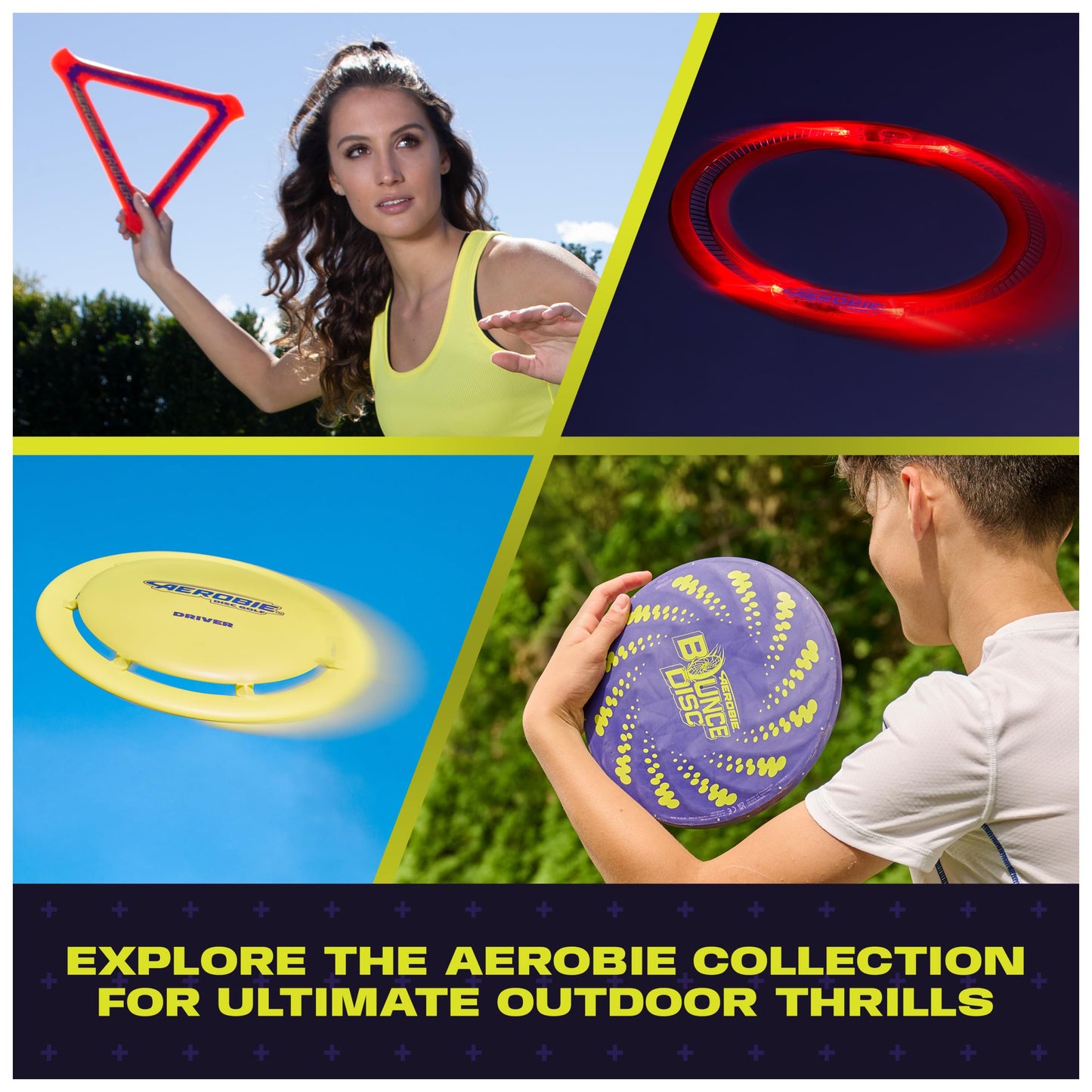 Aerobie Pro Ring Outdoor Flying Disc, Flying Ring for Kids Parties and Backyard Games, Teen Boys Gift Ideas, Kids Toys for Ages 5 & Up, Orange, 14