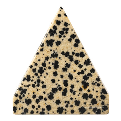 Amazing Gemstone Dalmatian Jasper Pyramid Crystal Healing Stones - 2" Great Pyramid Figurine of Natural Stone Pyramid for Meditation, Reiki, Chakra Balancing and Crystal Pyramids Grid