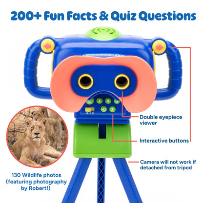Educational Insights GeoSafari® Jr. Talking Wildlife CameraTM Featuring Robert Irwin - Preschool Science Toys for Little Kids, Toddler STEM Toys, Cool Gifts for Boys & Girls Ages 4+