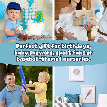 Baseball Stuffed Animal, Baby Baseball Plush Sports Toy, Baby Sports Toys, Plushies for Boys and Girls