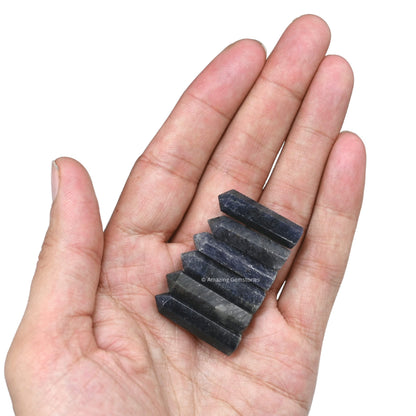 Amazing Gemstone Blue Aventurine Crystal Points Bulk Healing Crystals and Stones - Pack of 3 Single Terminated Healing Wand Point Bulk Crystals for Crafts, Crystal Grid, DIY Work - Premium Crystals