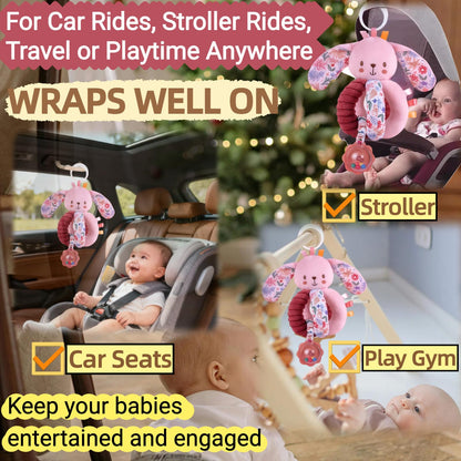 chochumy Baby Books Infant Cloth Toy, Tummy Time Crinkle Touch Feel and Stroller Hanging Car Seat Toys for Infant 0-2-3-4-5-6-7-8-9-12 Months, Newborn Boy Girl Shower Gifts Easter Basket Stuffers