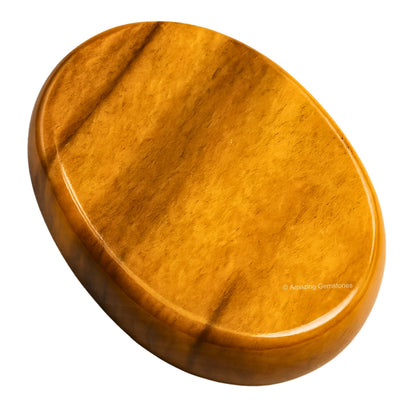 Amazing Gemstone Yellow Jasper Worry Stone Crystals and Healing Stones - Worry Stones for Stress Relief Gifts - Piedra Crystal Fidget for Meditation - Unique Stocking Stuffers and Birthday Gifts