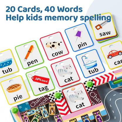 Montessori Magnetic Toy, Busy Board with Magnetic Letters & Numbers, ABC Learning Toys for Kids Ages 3-5, Alphabet Puzzle Preschool Toys, Fine Motor Skills Educational Toys for 3 Year Old Boys Girls