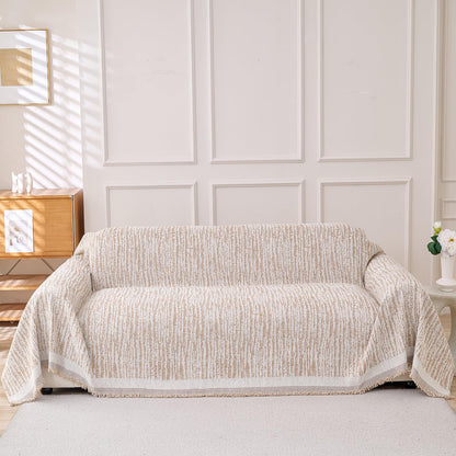 Erke Couch Cover Sheet Blanket, 3-Seat Standard Size Sofa Cushion Slip Covers, L Shape Sectional Furniture Decor Protector, Machine Washable Chenille Slipcover for Pets Dogs Cats