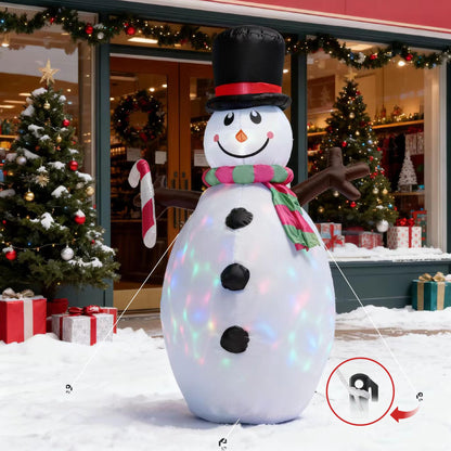 5FT Christmas Inflatables Outdoor Decoration, Snowman Inflatable Christmas Decorations Yard Decor Christmas Party Outdoor, Garden, Lawn