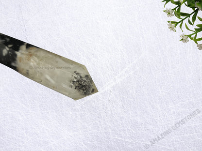 Amazing Gemstone Black Tourmaline Selenite Crystal Orgone Towers ~ Natural Healing Crystal Point Obelisk for Reiki Healing and Crystal Grid (4.5 to 5 Inch, Pack of 1)