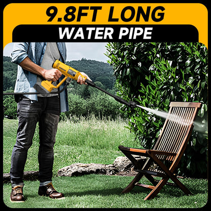 Cordless Portable Washer Compatible with Dewalt 20V Battery, 700 PSI Portable Handheld Cleaning Tool with Brushless Motor, 6-in-1 Nozzle, 4 Level Adjustable for Car Floor Fence Wall (Tool only)