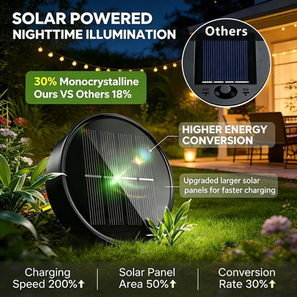 Amugmilk Hanging Solar Lights Outdoor Lanterns Garden Decorations, 2 Pack Moon Lights with Cracked Glass Globes Outside Decor for Backyard Balcony Patio Tree ,Unique Mother's Day Gifts for Women Mom