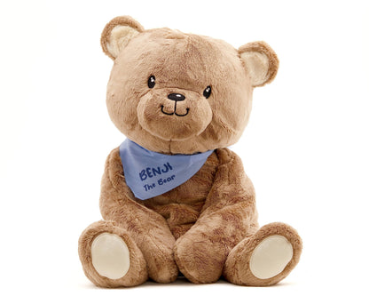 Lilly's Love Weighted Stuffed Animal, 5lb | Sensory Plush for Kids & Adults | Machine Washable Plushie w/Removable Inner | Calming Weighted Stuffed Animal for Anxiety, Benji The Bear