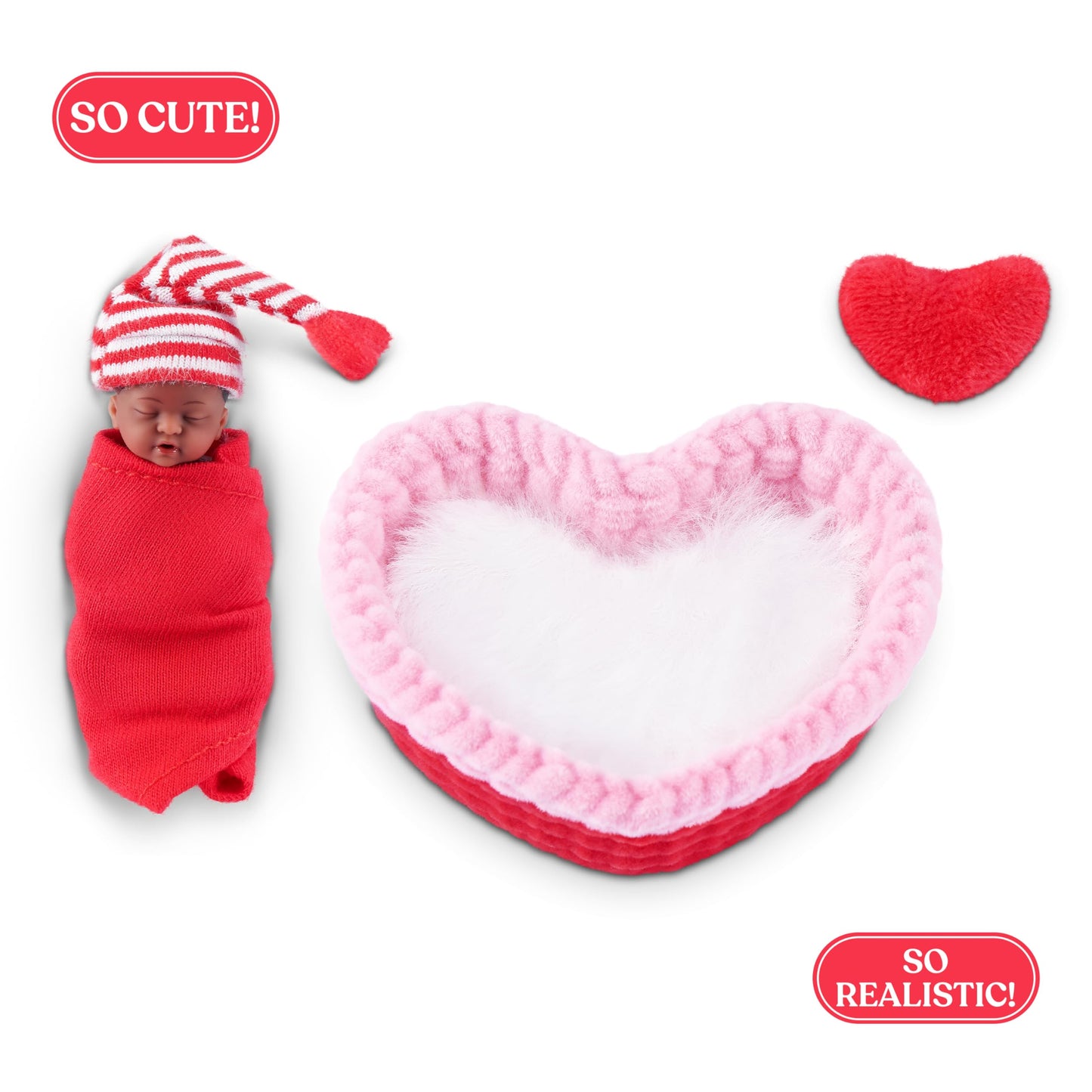 MY MINI Baby Sweet Hearts 2 Pack by ZURU – Collectible Mystery Capsule Baby Doll with Accessories & Playset, Realistic Miniature Toy for Girls Ages 3+