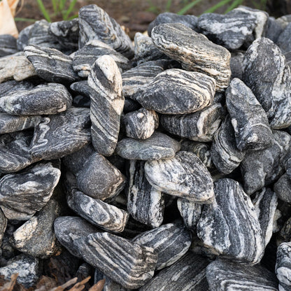 KINGRUI Natural Rocks Aquarium Stone 20lb Silver Seiryu Rock for Fish Tanks, Terrariums, Bonsai, Garden Decoration, Micro Landscapes & Reptile Terrariums (2-9inch 7-8Pcs)