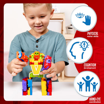 JOYIN Alphabet Robots Toys for Kids, ABC Learning Toys, Alphabots, Letters, Toddlers Education Toy, Carnival Prizes, Treasure Box and Prize for Classroom, Birthday Gift for Kids 3 4 5 6 7 8