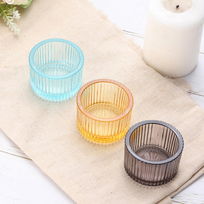 PATIKIL 2 Pcs Tealight Candle Holder, Tea Lights Candle Holder Glass Votive Candle Holders Glass Candle Holders for Table Centerpiece Decor Wedding Dinner Party, Green