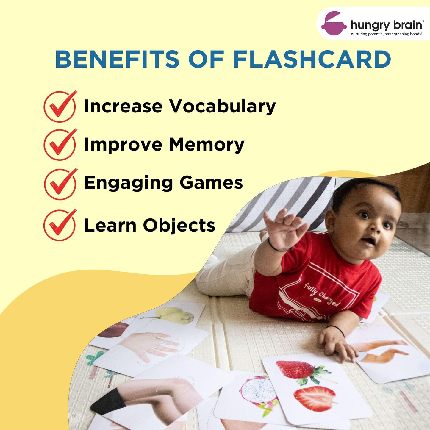 Hungry Brain Types of Houses High Contrast Baby Flash Cards 3 Months to 6 Years | Visual Stimulation Cards | Brain Development, Montessori Early Learning for Toddlers, Infants, Preschool Kids