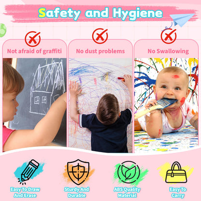 LCD Writing Tablet for Kids 1 2 3 4 5 Year Old - Toddler Drawing Tablet, Drawing Pad & Color Doodle Board Toy, Perfect Birthday & Christmas Gift Toy for 2-3 Year Old Boys and Girls (Pink)