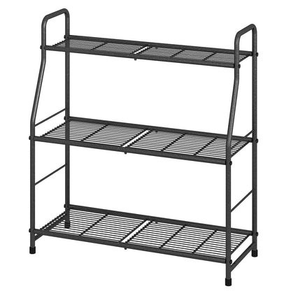 Simple Trending Plant Stand Outdoor Indoor 3 Tier Metal Waterproof Plant Shelf for Living Room Balcony Garden