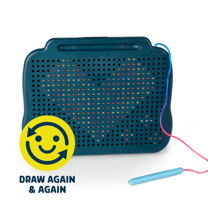 Chuckle & Roar Magnetic Rainbow Drawing Pad & Stencil Edition – Mess-Free Reusable Drawing Board for Kids | Screen-Free Travel Toy for Creative Play